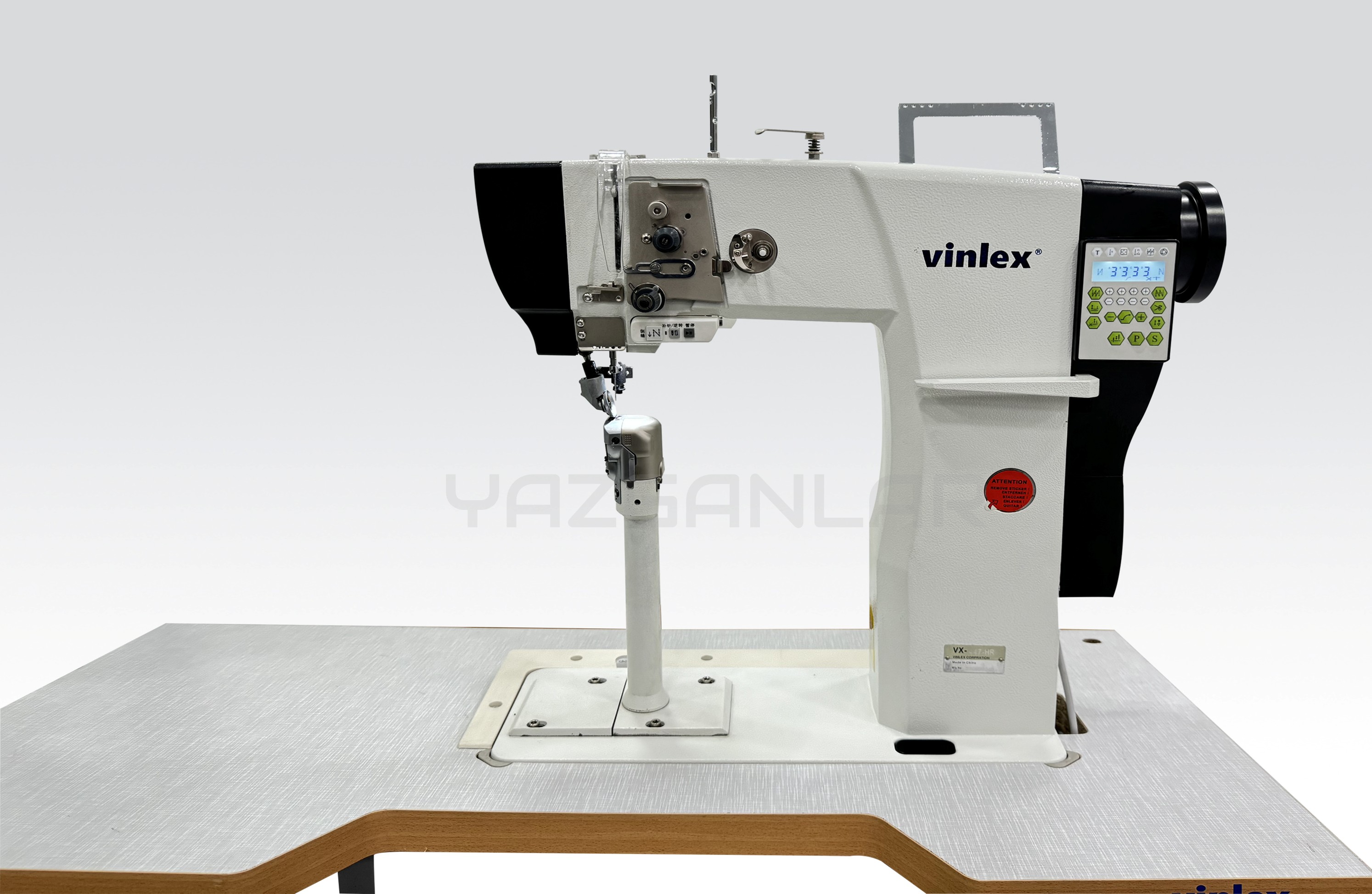 VINLEX VX-447-HR YENİ NESİL YÜKSEK SÜTUN SAYA AYAKKABI DİKİŞ MAKİNASI